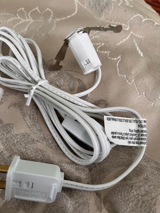 Other - White Telephone Handset Cord with Modular Line Plug